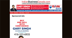 Desktop Screenshot of indianbusinesscanada.com